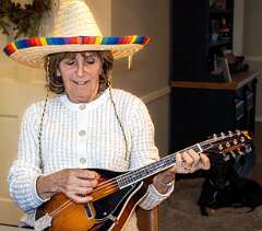 41: 12-25 Seniors Jeannme On The Mandolin